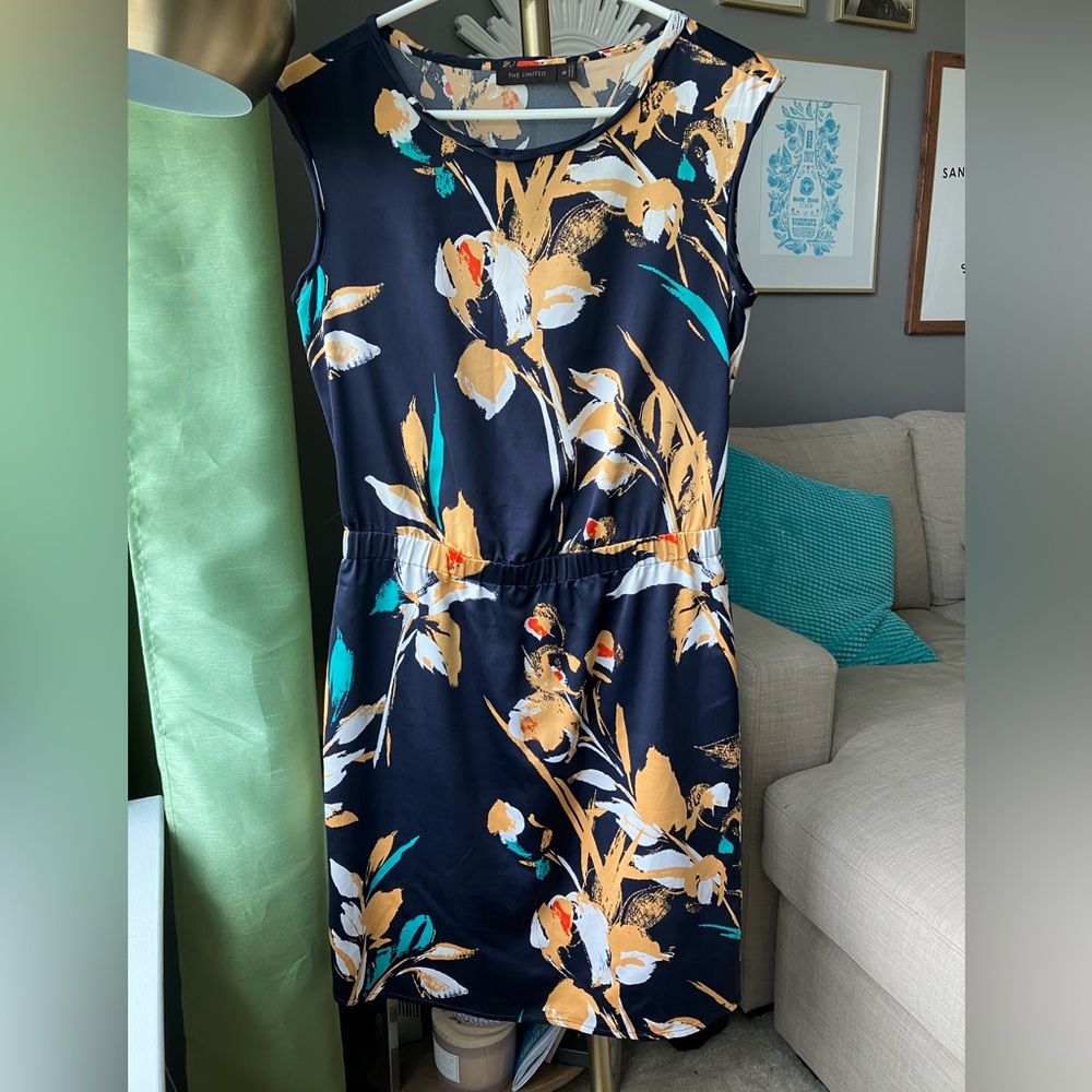 The Limited Floral Satin Dress